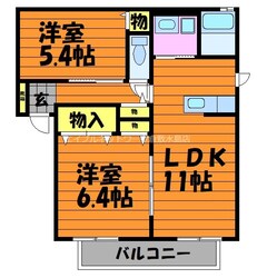 フィリアBの物件間取画像